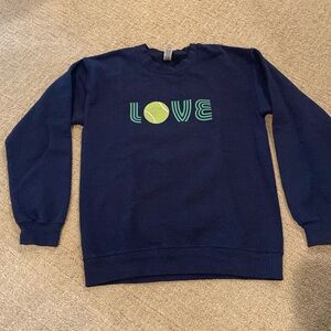 Tennis Love navy blue sweatshirt
